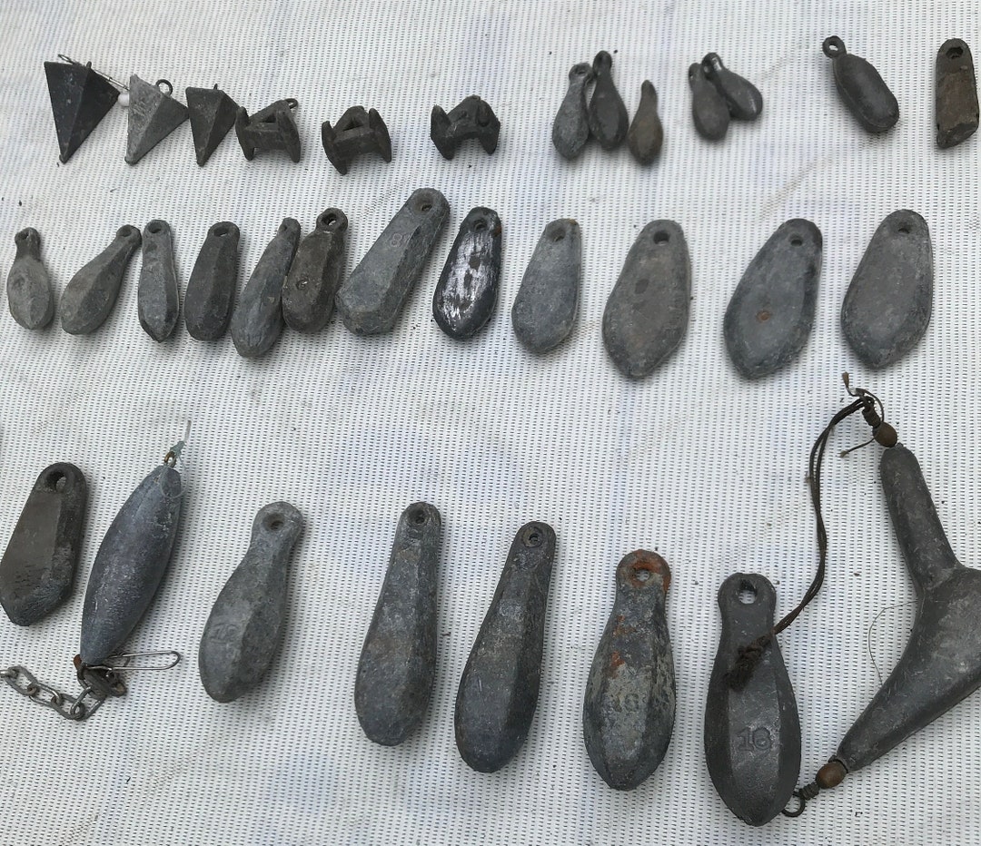 Lead Bank Fishing Sinkers. Hand Made 1 Oz. to 16 Oz. in Weight. Etsy