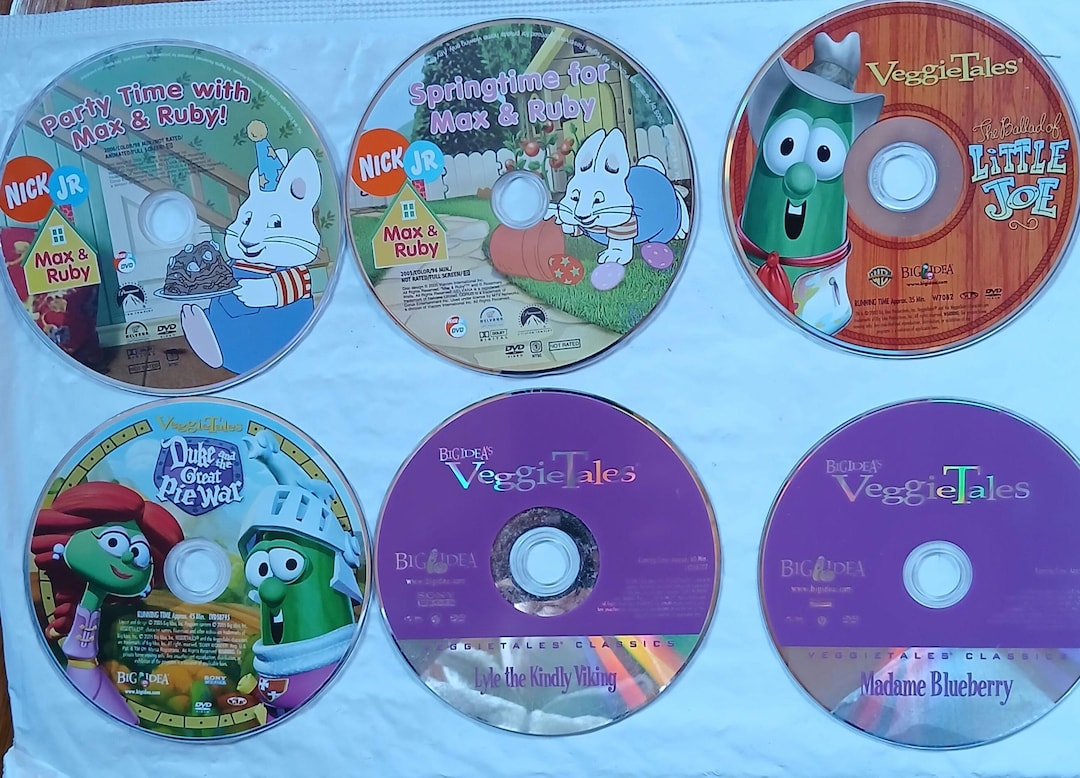 GrapeSEED DVD CDセット　DVD 1〜15 CD 1〜16 Veggie Tales & Max and Ruby Dvds - Kid-friendly Entertainment (6
