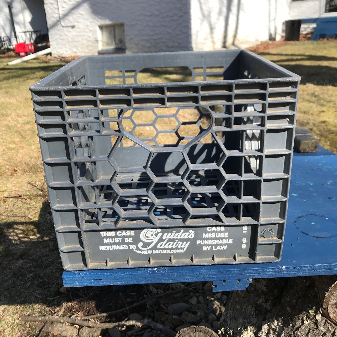 Small Milk Crates. ONLY 3 Left Hard Plastic. Stackable. Etsy