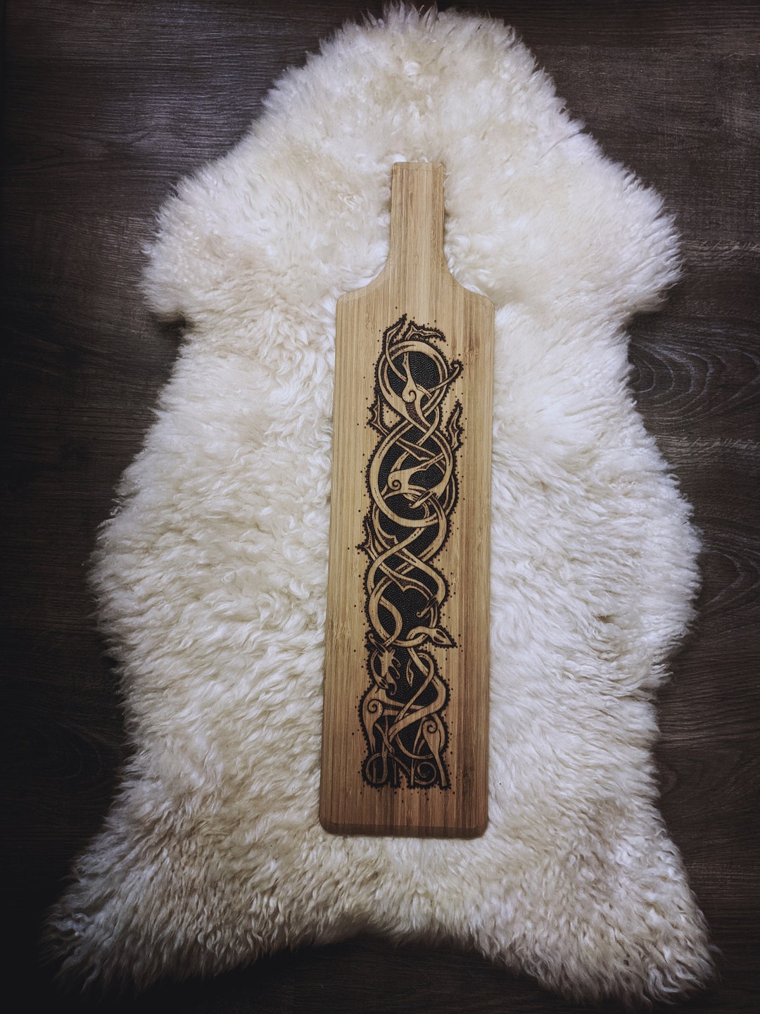 Urnes Stave Church Inspired Tapas Board With Pyrography Art Unique ...