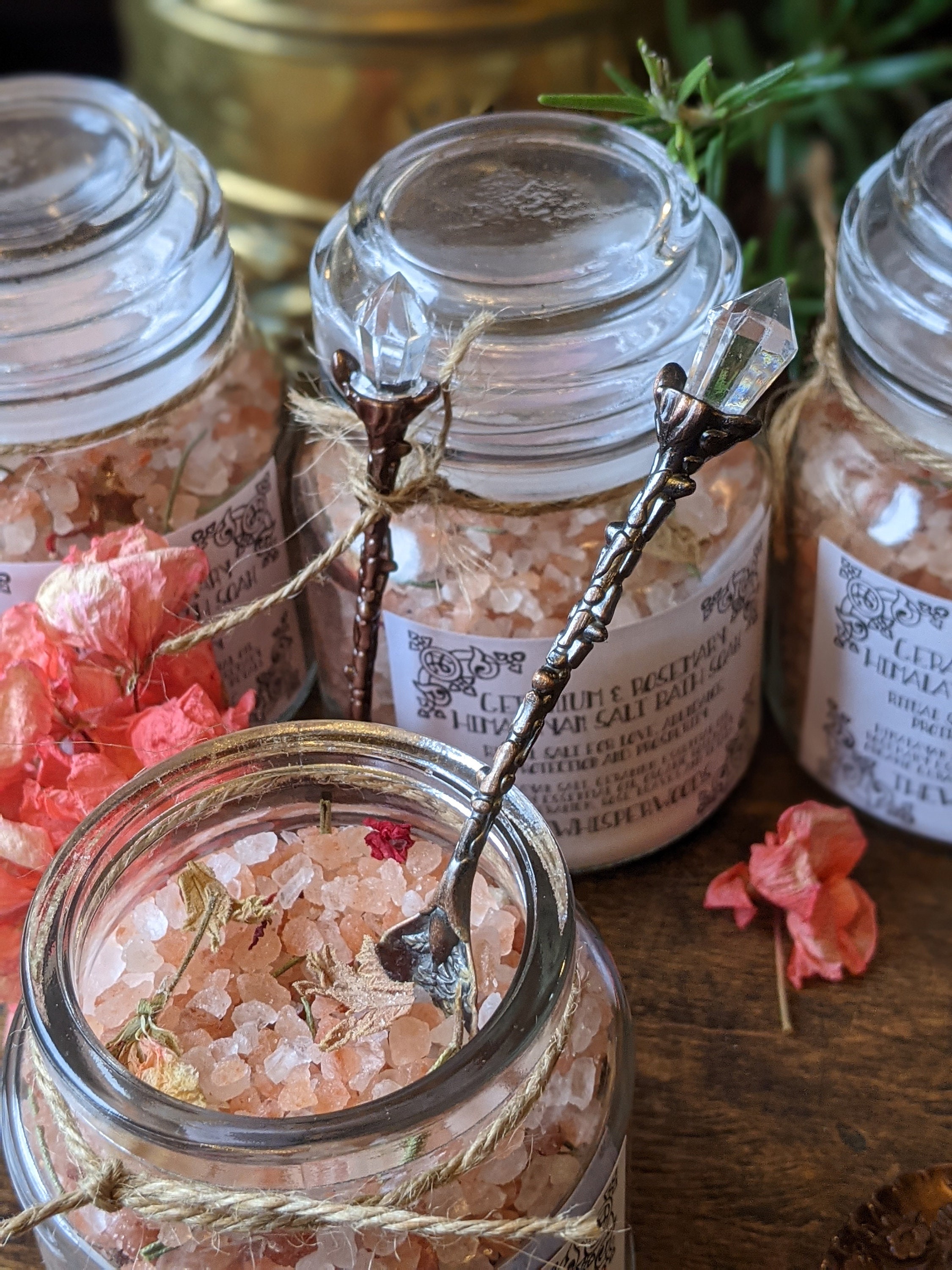 Bath salts bath soak Gift set duo Himalayan ritual bath Etsy