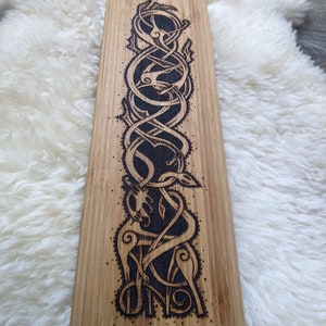 Urnes Stave Church Inspired Tapas Board With Pyrography Art Unique ...