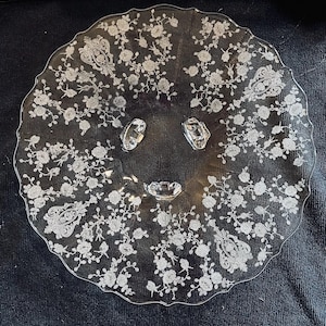 Cambridge Rose Point Plate - Etsy