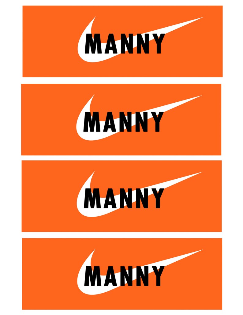 Nike Water bottles labels/stickers Etsy