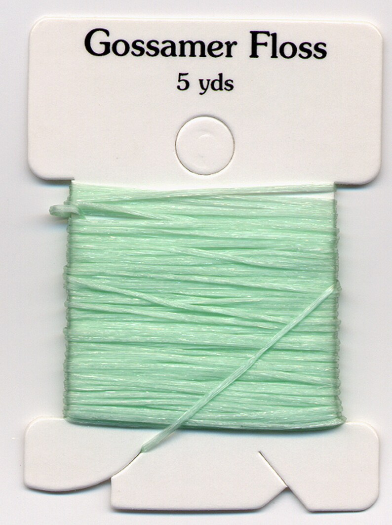 5 yd Medium Gossamer Floss GREEN Elastic Cord / Stretchy Etsy