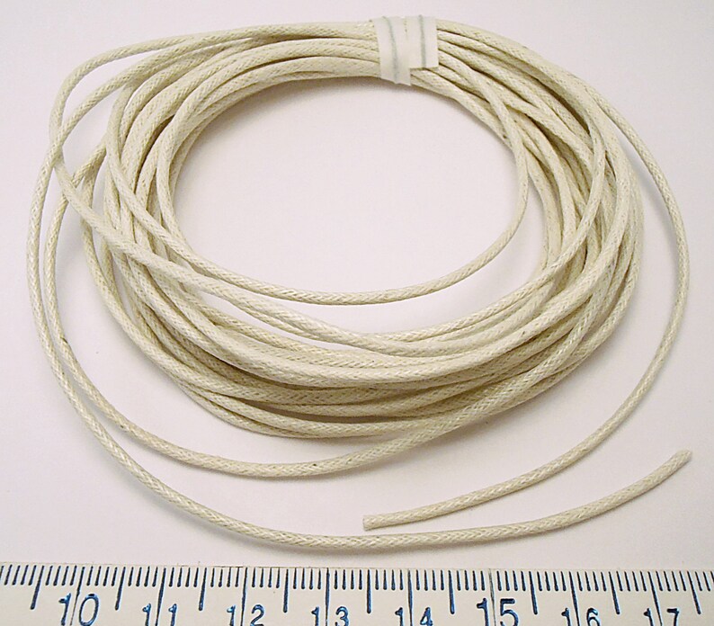 2mm Cotton Cord CREAM Round Braided Cord Packaging Cord Etsy