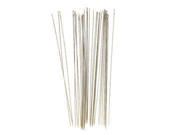 10pc 3" Long Size 12 Pearl or Loom Beading Needles - Extra Long 3 inch John James (pbn-12)