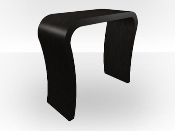 Wenge Console Table Curved Etsy Ireland