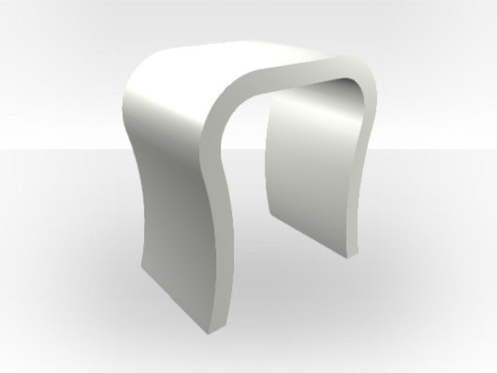 Light Grey Gloss Bedside Table Curved Etsy