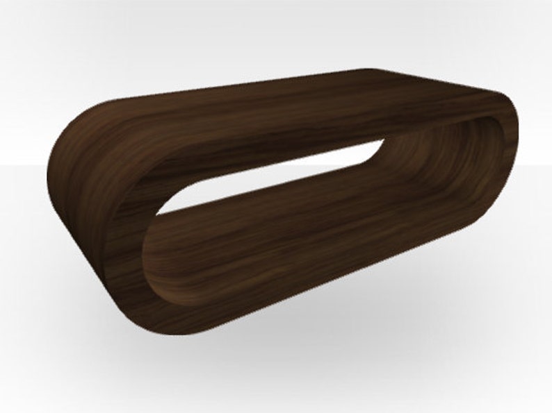 Zebrano Matt Coffee Table Large Hoop Image 0
