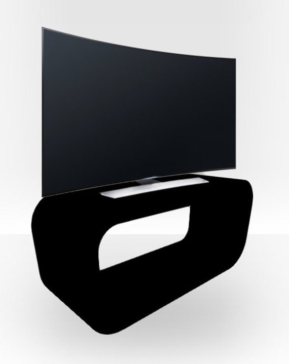 Black Gloss TV Stand Hooptangle Etsy Ireland