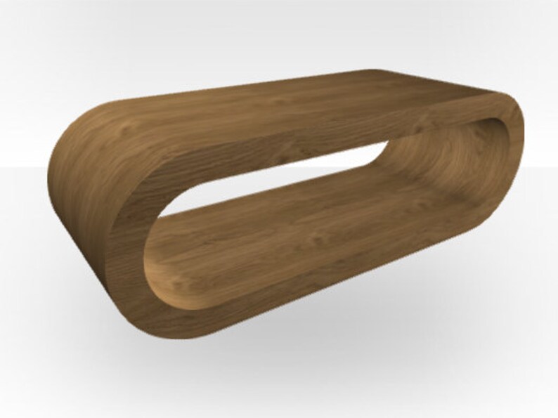 Pippy Oak Matt Coffee Table Large Hoop Image 0