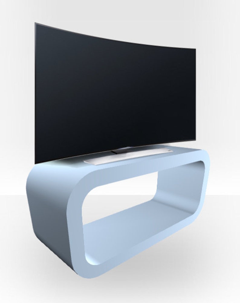 Baby Blue Matt Tv Stand Hooptangle Image 0