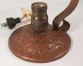 Vintage Lamp Hammered Copper S727