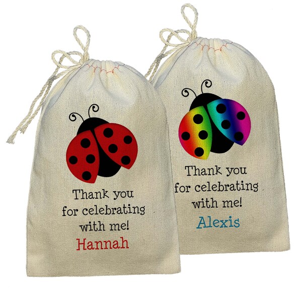 Ladybug Favor Bags Etsy