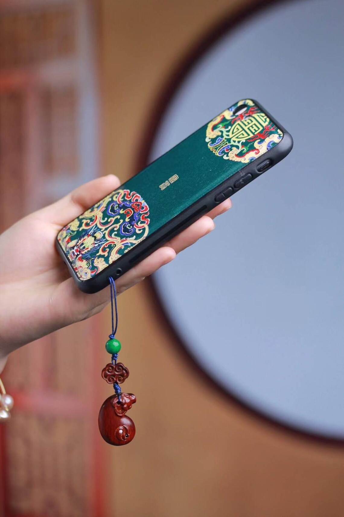 Rosewood Mobile Ornaments Wooden Cellular Phone Drop Etsy