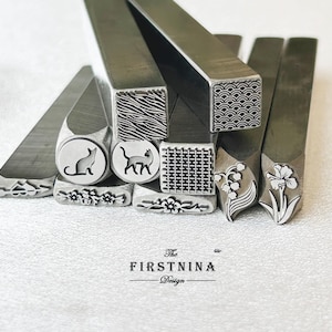 Custom Metal Stamp Punch Blacksmiths Custom Steel Stamps for Knife Makers Steel Logo Stamp for Metal Craftsmen Metal Touchmark Knife Stamp