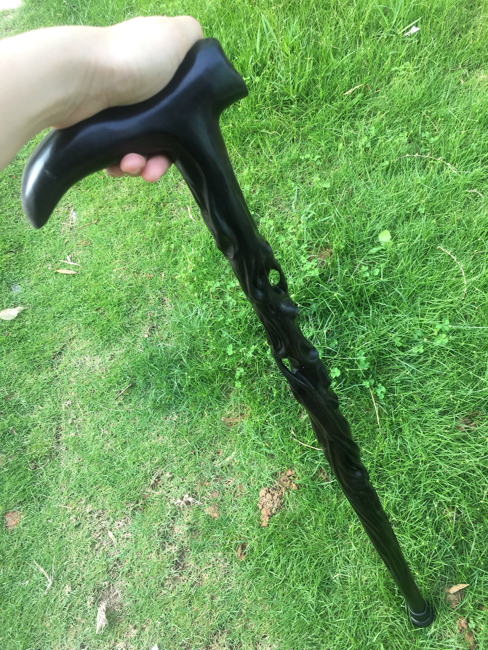 Twisted Walking Cane Ebony Walking Cane Handcrafted Walking Stick