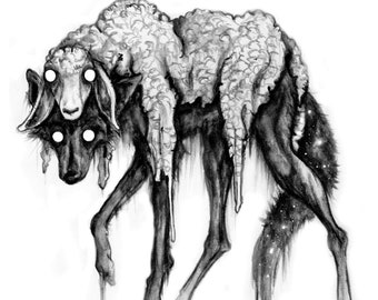 Among Sheep, print