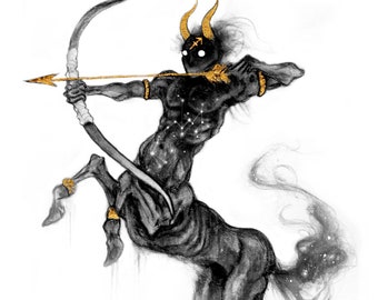 Sagittarius, giclèe print