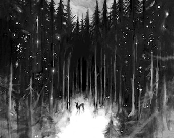 Spirits of the Midwinter Timbers, limited print