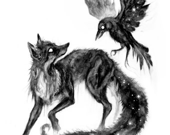 The Fox & The Crow, limited print