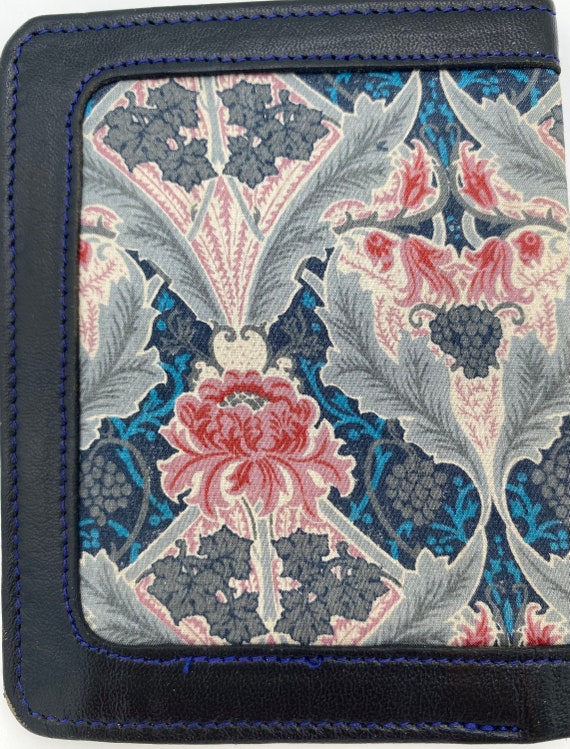 Vintage Liberty of London Floral Fabric and Leath… - image 2