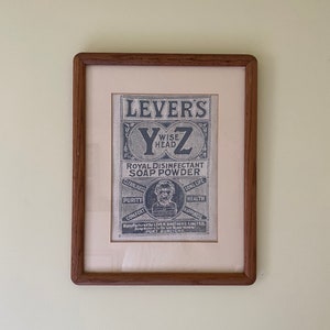 Possibly Unique c.1902 Levers Wise Head Royal Disinfectant Soap Powder Cloth Bag- Queen Victoria’s Soap of Choice!