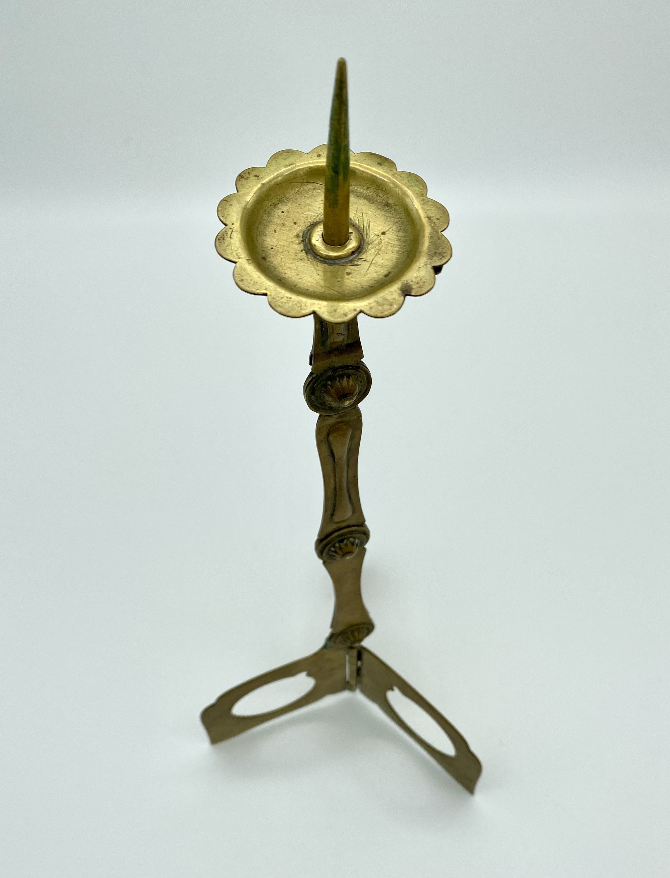 Superb Antique Japanese Edo Period (c1830) Folding Pricket Pocket Candlestick by Tanaka Hisashige. Superb Antique Japanese Edo Period (c1830) Folding Pricket Pocket Candlestick by Tanaka Hisashige.