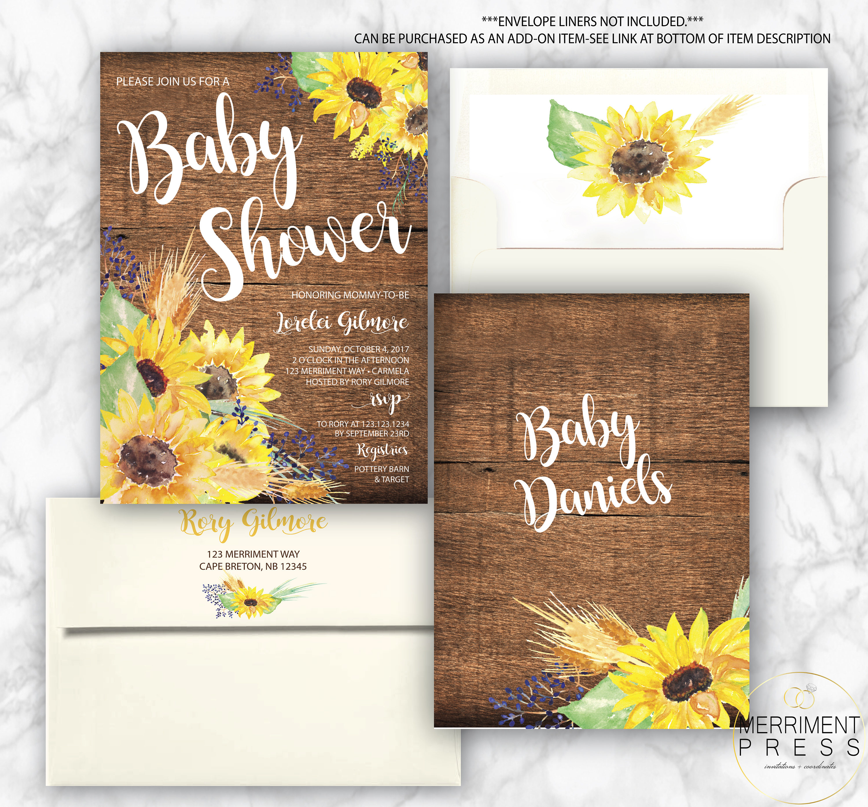 Rustic Sunflower Baby Shower Invitation Little Sunflower Fall Baby Rustic Sunflower Baby Shower Invitation Little Sunflower Fall Baby