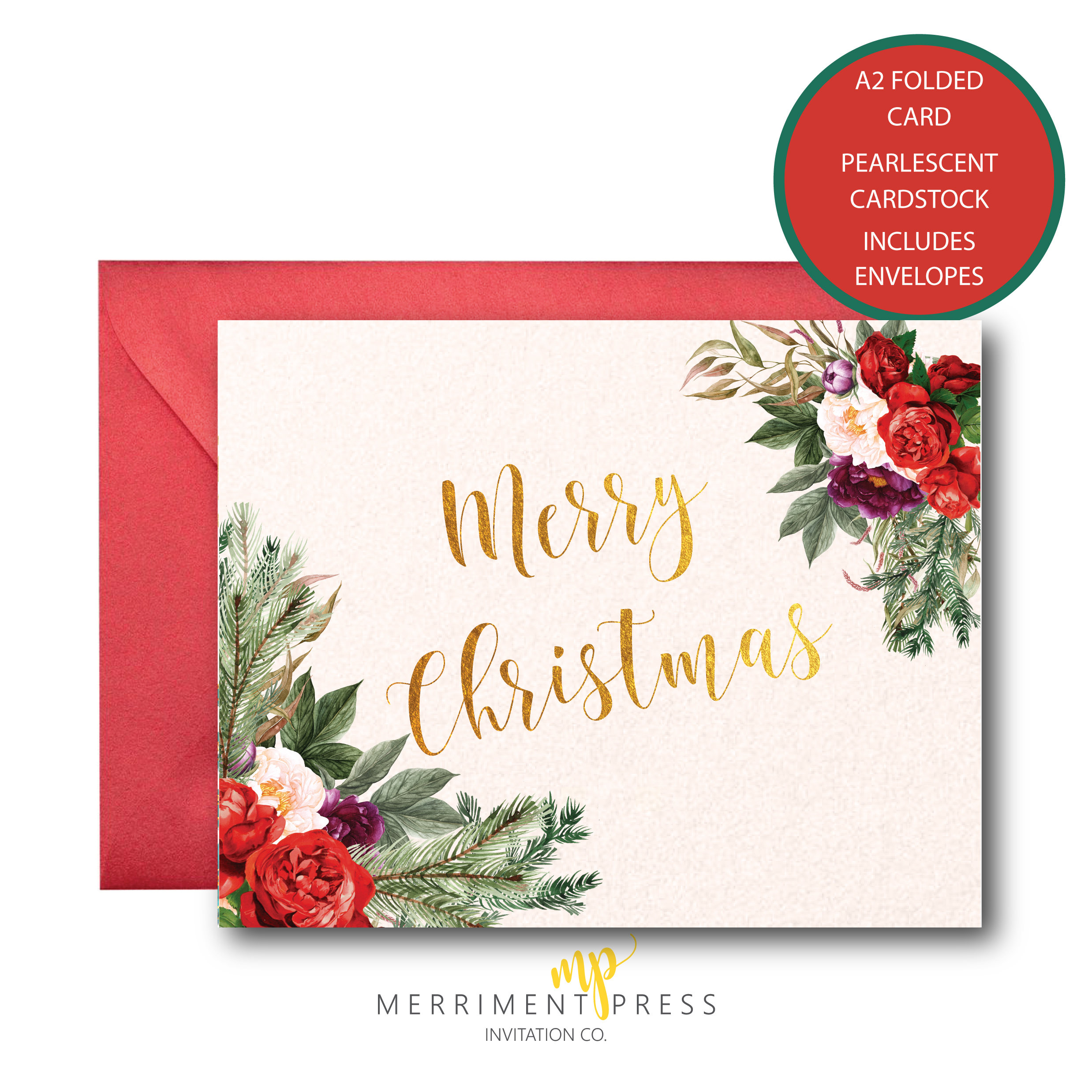 merry christmas cards set holiday card christmas trees