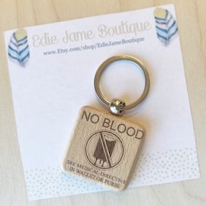 No Blood Keychain