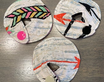 Tubie Pad set of 3 - Woodgrain and Arrows