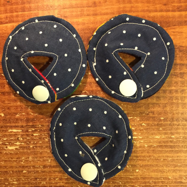 Select Your Style Set of 3 Tubie Pads CHOOSE YOUR DOTS Etsy