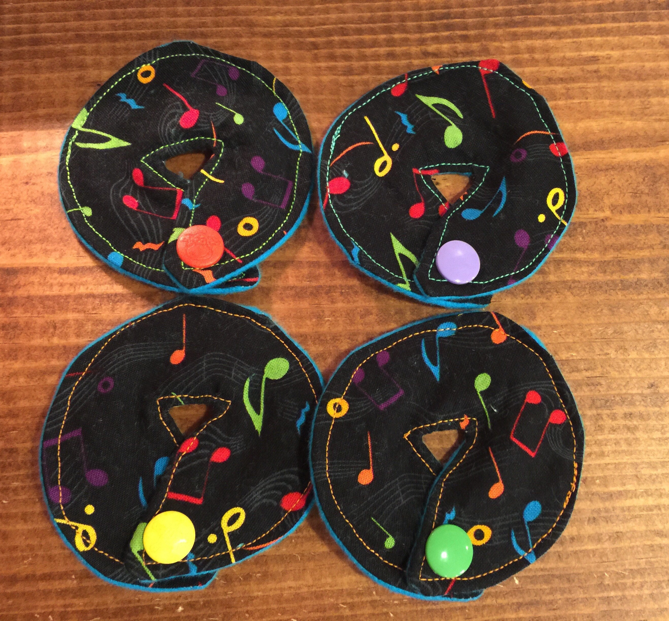 Tubie Pads set of 4 Music Etsy