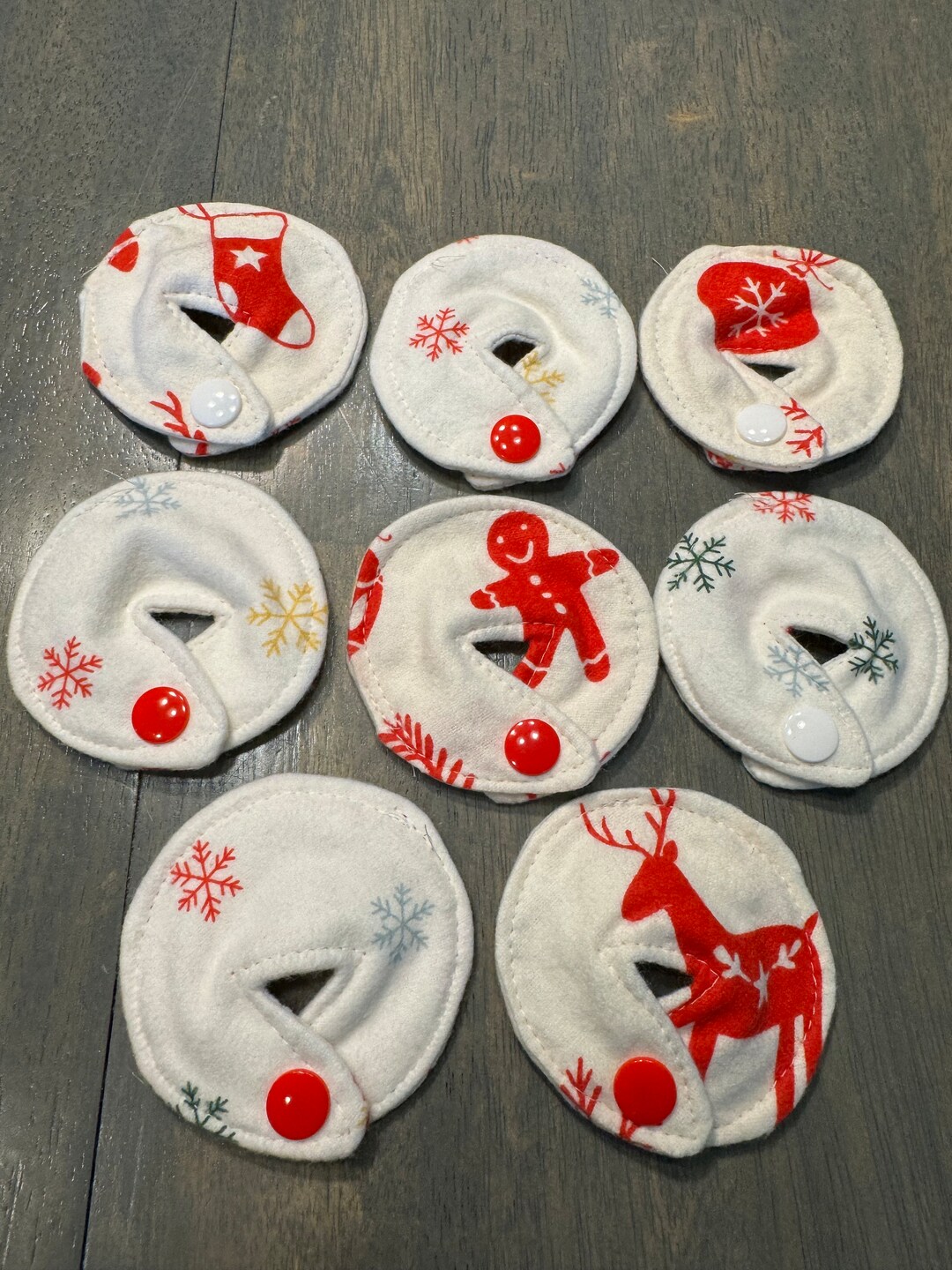 Tubie Pads Set of 8 Reversible Holiday Free Shipping Etsy Tubie Pads Set of 8 Reversible Holiday Free Shipping Etsy