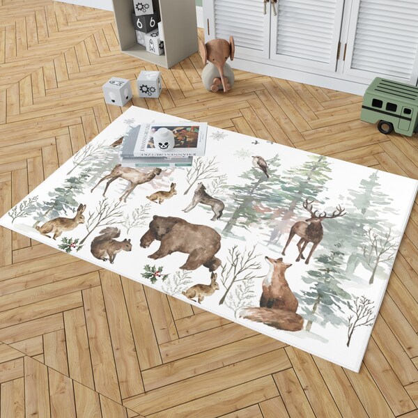 Bear Rug Nursery Etsy
