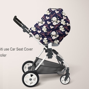Personalized Baby Car Seat Cover, Name, Multi-Use Cover, Baby Boy Gift, Baby Girl Gift, Stroller Cover, Nursing Cover, Baby Shower Gift
