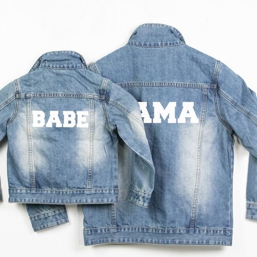 Mommy and Me Denim Jackets Mama and 