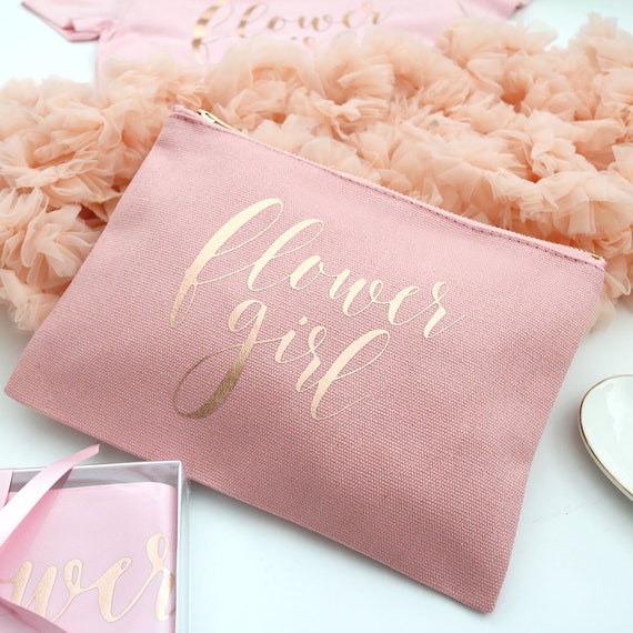 flower girl makeup bag