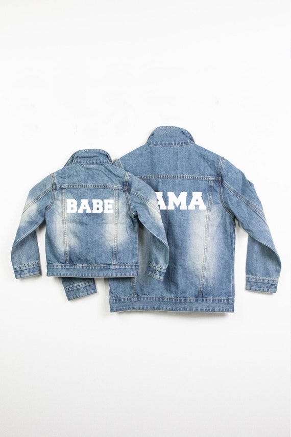 Mommy and Me Denim Jackets Mama and 