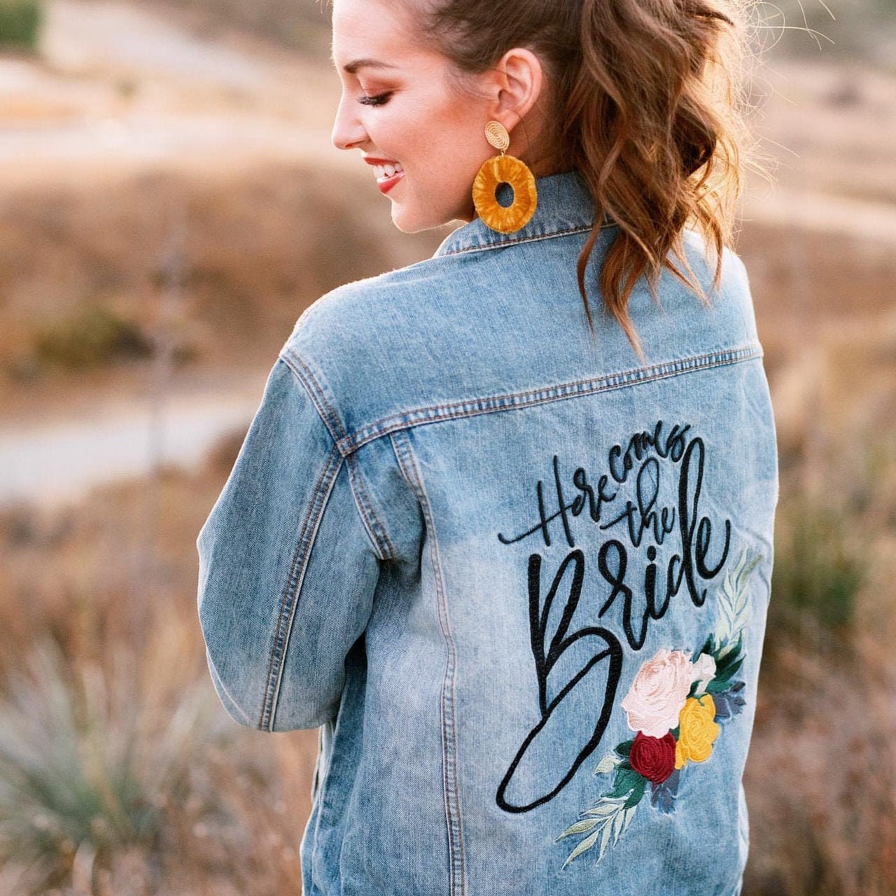 Bride denim jacket etsy Clearance
