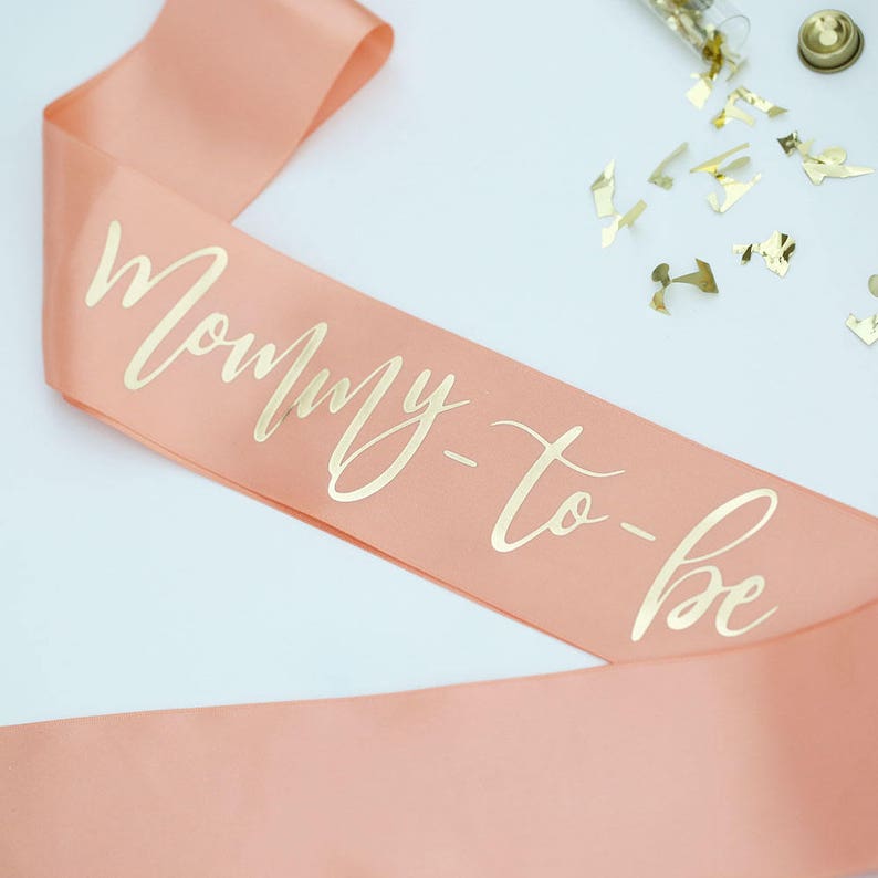 Baby Shower Sashes Mommytobe New Mom New Baby Boxed Sash Etsy
