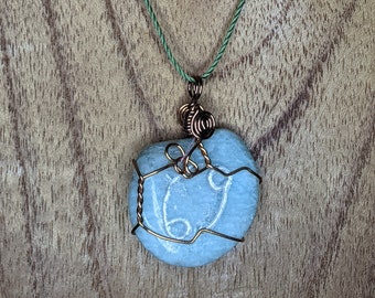 Cancer Amazonite Stone Zodiac Necklace