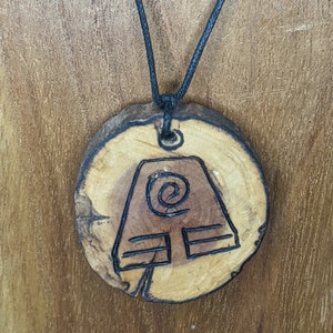 Avatar Earth Nation Wood Necklace