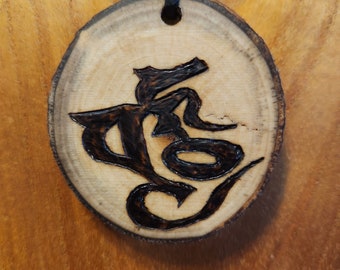 Flame "Ifrit" FFX Summon Glyph Necklace