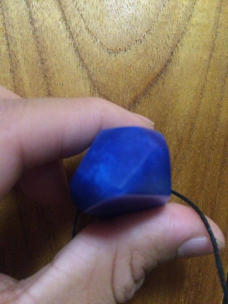 Epoxy Blue Crystal Necklace