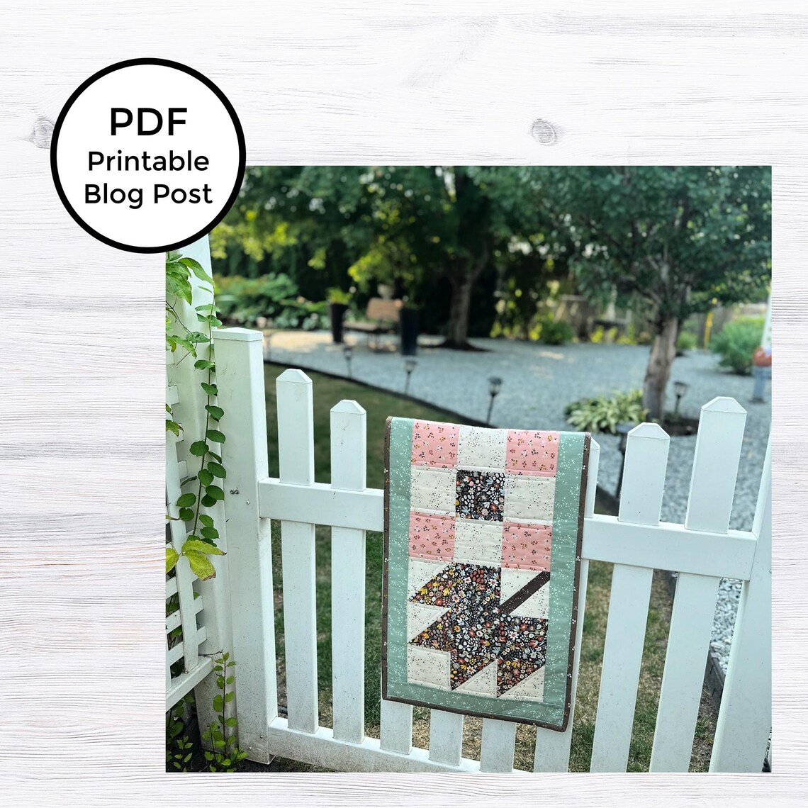 Printable Blog Post: Falling Leaves Table Runner | Ad-free PDF Download ...
