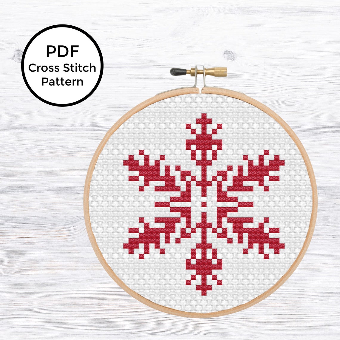 thumbnail image 2 of Mill Hill Victorian Snowflake Cross Stitch Kit | 2020 Beaded Ornament Collection 2 of 12