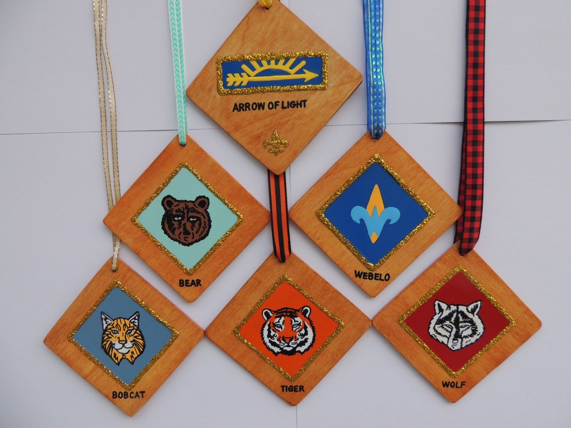Cub Scout Christmas Ornaments Personalized with name and 2019 Etsy